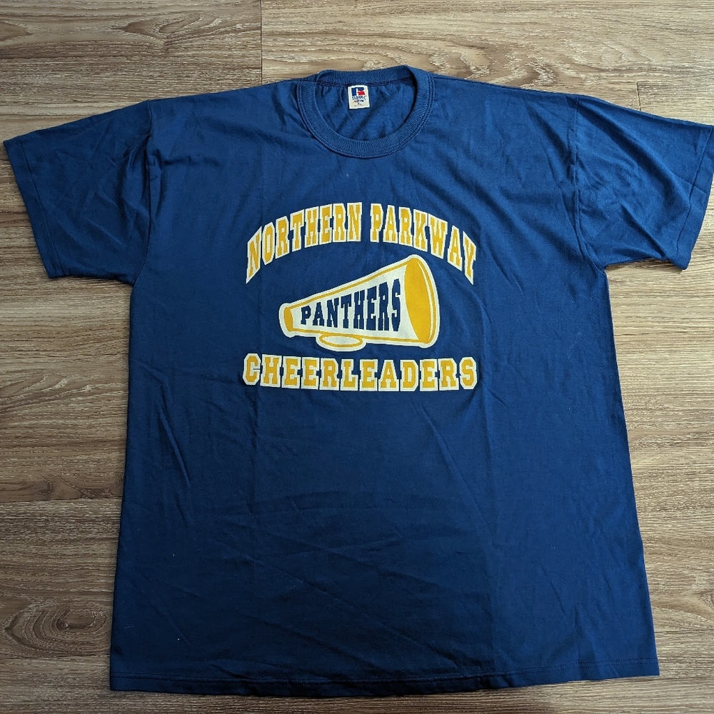 Vintage graphic t shirt cheerleading XL